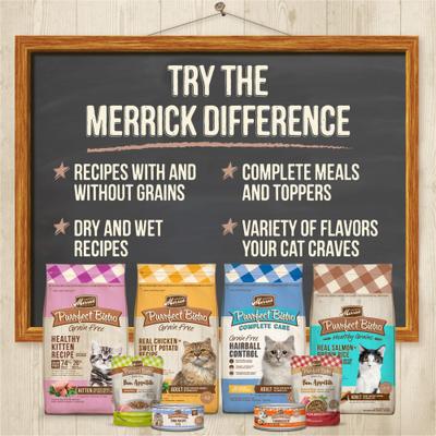Show full view: Merrick Purrfect Bistro Kitten Dinner Grain-Free Canned Cat Food, 5.5-oz, case of 24 slide 8 of 13