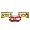 Merrick Purrfect Bistro Turkey, Beef & Chicken Recipe Variety Pack Grain-Free Pate Canned Cat Food, 3-oz, case of 24
