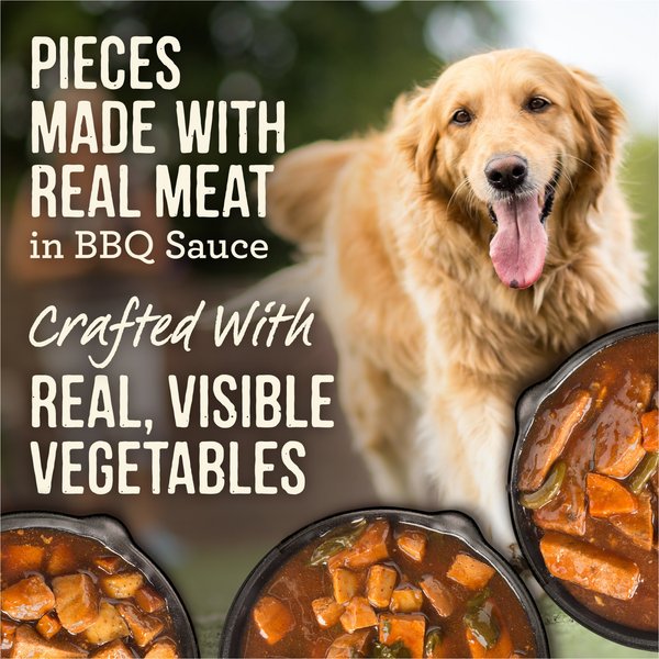 KOHA Memphis BBQ Slow Cooked Stew High Protein Wet Dog Food, 12.7-oz can, case of 12