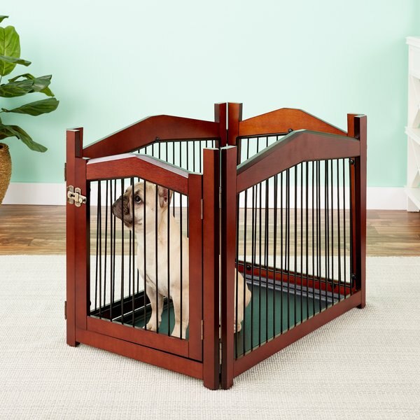 Illustration of Live Edge Dog Crate With Gate