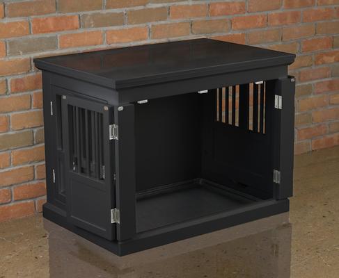 Show full view: Merry Products 3-Door Furniture Style Dog Crate, Black, 30 inch slide 6 of 10