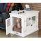 Show in main carousel: Merry Products 3-Door Furniture Style Dog Crate, White, 30 inch slide 1 of 10