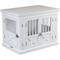 Show in main carousel: Merry Products 3-Door Furniture Style Dog Crate, White, 30 inch slide 4 of 10