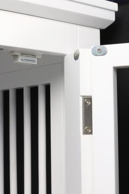 Show full view: Merry Products 3-Door Furniture Style Dog Crate, White, 30 inch slide 9 of 10