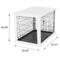 Show in main carousel: Merry Products Double Door Furniture Style Dog Crate & End Table, 43 inch slide 2 of 11