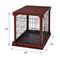 Show in main carousel: Merry Products Double Door Furniture Style Dog Crate, Mahogany, 24 inch slide 4 of 11