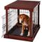 Show in main carousel: Merry Products Double Door Furniture Style Dog Crate, Mahogany, 24 inch slide 5 of 11