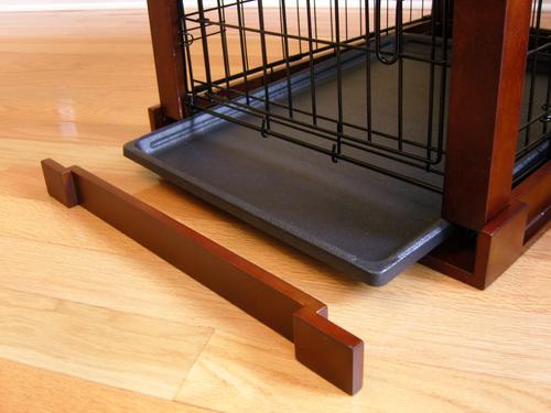 Show full view: Merry Products Double Door Furniture Style Dog Crate, Mahogany, 24 inch slide 8 of 11