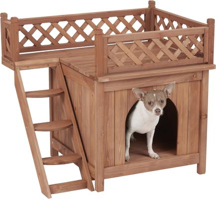 Show full view: Merry Products Room with a View Wood Dog & Cat House slide 4 of 8