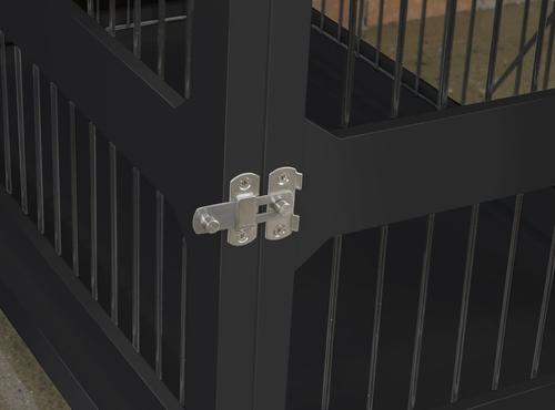 Show full view: Merry Products Slide Aside Single Door Furniture Style Dog Crate & End Table, Black, 35 inch slide 8 of 10