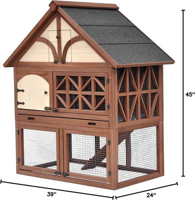 Show full view: Merry Products Tudor Decorative Rabbit Hutch slide 9 of 11