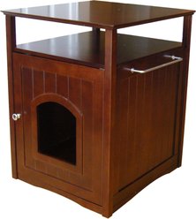 Merry Products Washroom Night Stand Multifunctional Litter Pan Cover, Walnut slide 2 of 3
