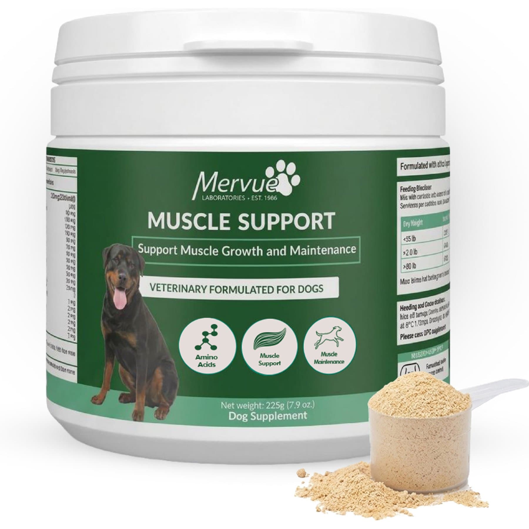 Mervue Multi Size Dosing Vitamins & Minerals Powder Supplement for Dogs, 8.8-oz