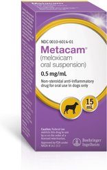 Metacam (Meloxicam) Oral Suspension for Dogs, 0.5 mg/mL, 15-mL