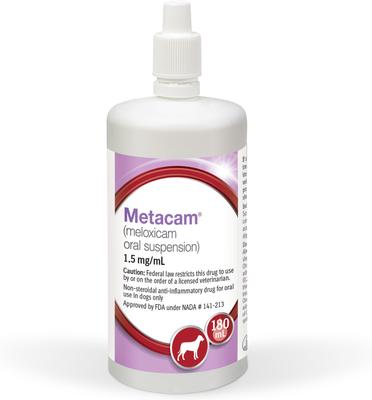 Show full view: Metacam (Meloxicam) Oral Suspension for Dogs, 1.5 mg/mL, 180-mL slide 8 of 12