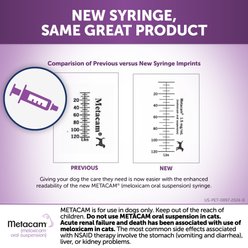 Metacam (Meloxicam) Oral Suspension for Dogs, 1.5 mg/mL, 32-mL slide 2 of 9