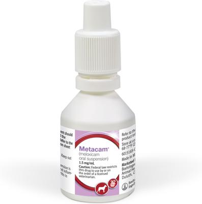 Show full view: Metacam (Meloxicam) Oral Suspension for Dogs, 1.5 mg/mL, 32-mL slide 8 of 12