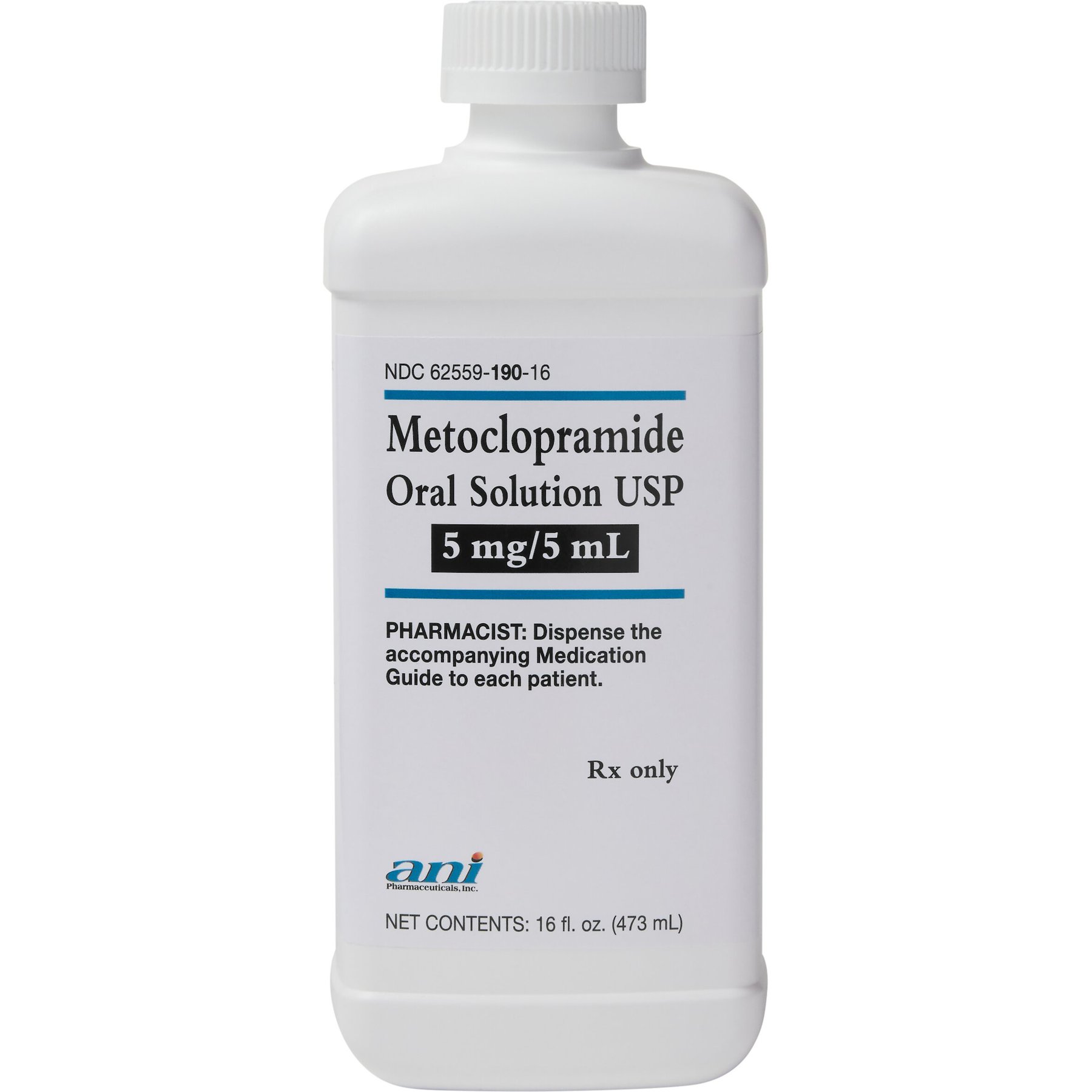 Metoclopramide (Generic) Oral Solution, 5mg/5mL, 16-oz