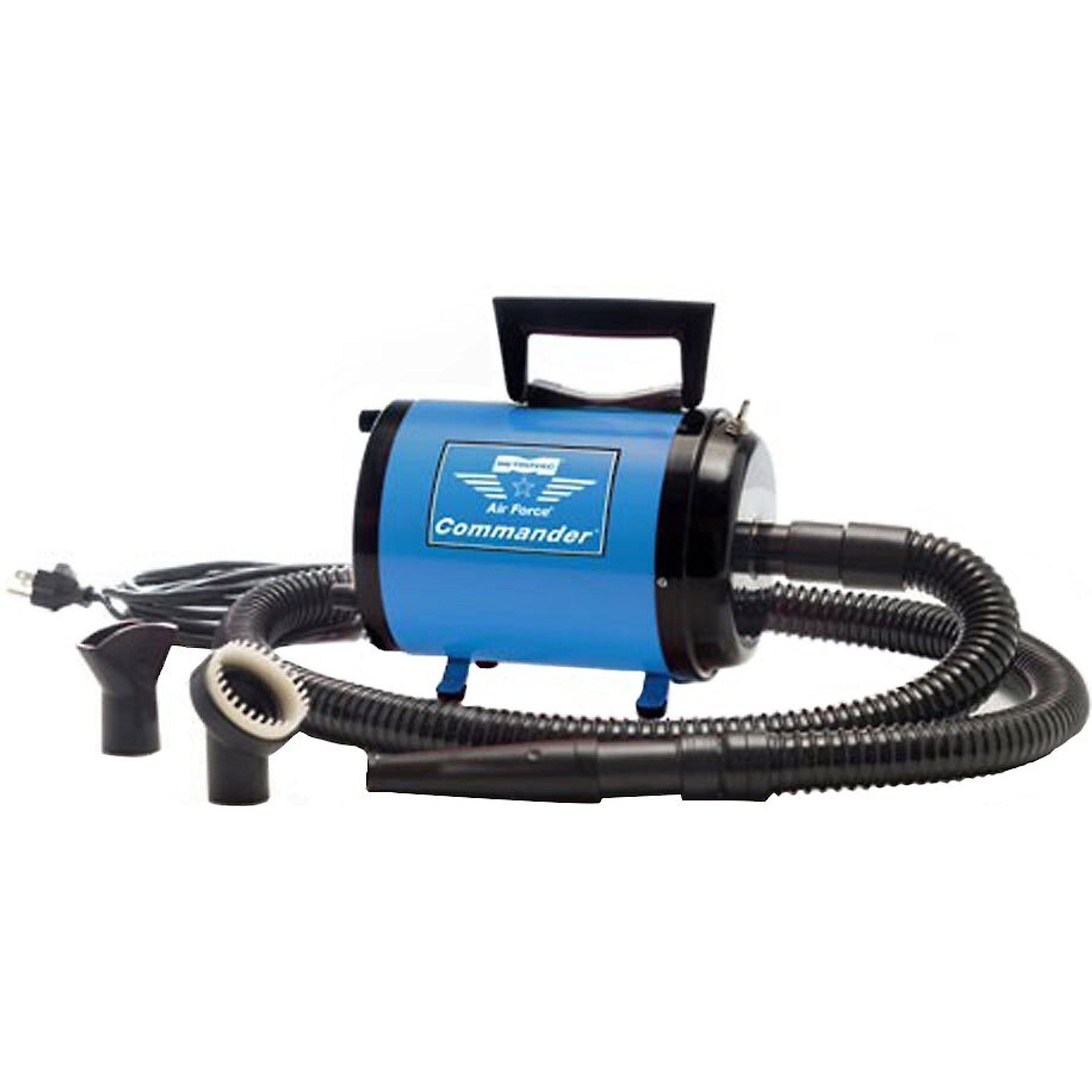 METROVAC Air Force Commander Two-Speed Pet Dryer, Blue