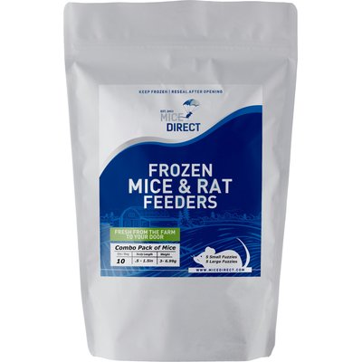 MiceDirect MiceDirect Frozen Feeders Snake Food, Combo Pack, Mice, Small Fuzzies & Large Fuzzies, 10 count