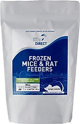 MiceDirect Frozen Feeders Snake Food, Mice, Large Adults, 50 count