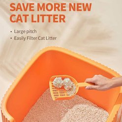 Michu Container Cat Litter Box, Coral slide 2 of 9