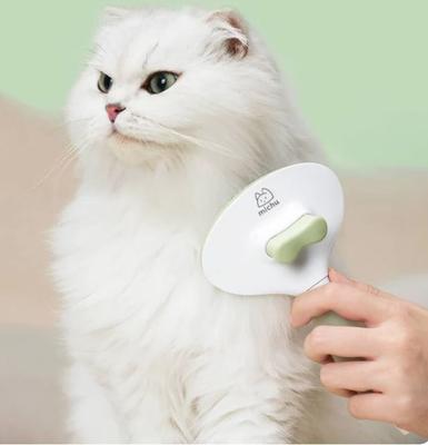 Show full view: Michu Cream Dog, Cat & Small Pet Brush, Green slide 7 of 11