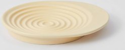 Michu Dinnerware Ceramic Cat Dish, Large, Cream
