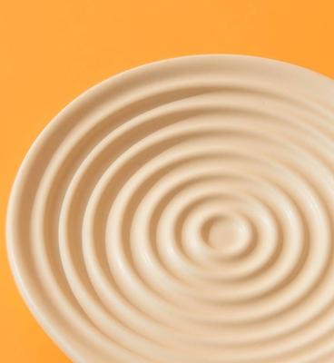 Show full view: Michu Dinnerware Ceramic Cat Dish, Large, Cream slide 3 of 4