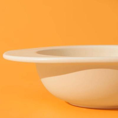 Show full view: Michu Dinnerware Ceramic Cat Hat Bowl, Large, Cream slide 4 of 4