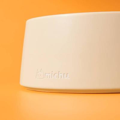 Show full view: Michu Dinnerware Ceramic Cat Water Bowl, Large, Cream slide 3 of 4