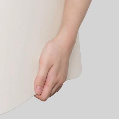 Show full view: Michu Macaron High Edge Open Style Cat Litter Box, Daisey White slide 7 of 10