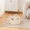 Show in main carousel: Michu Macaron High Edge Open Style Cat Litter Box, Daisey White slide 8 of 10