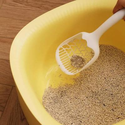 Show full view: Michu Macaron High Edge Open Style Cat Litter Box, Pineapple slide 6 of 9