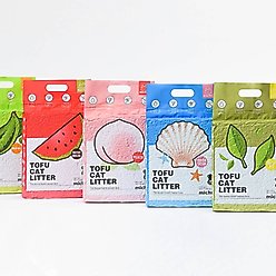 Michu Green Tea Scented Natural Clumping Flushable Tofu Cat Litter, 5.5-lb bag slide 2 of 8