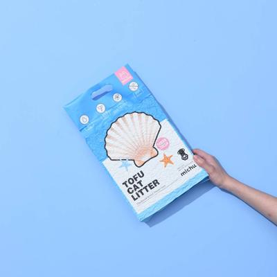 Show full view: Michu Ocean Fresh Scented Natural Clumping Flushable Tofu Cat Litter, 5.5-lb bag, Ocean Fresh slide 8 of 10