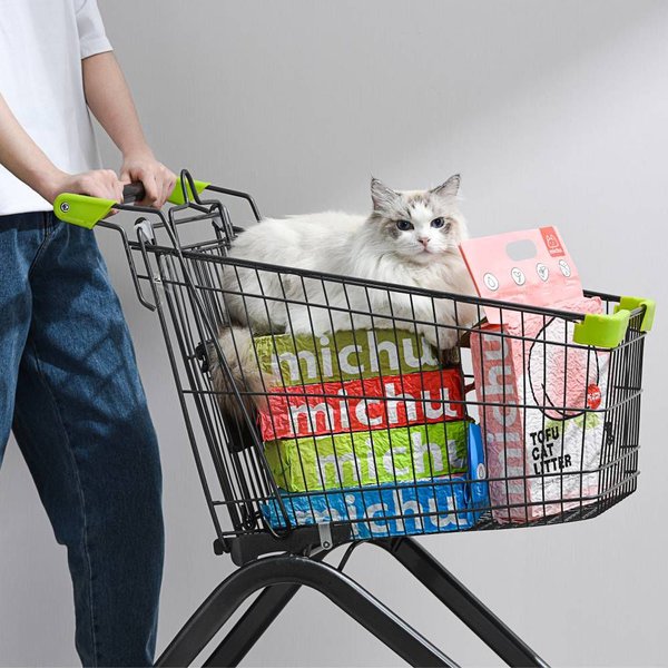 Michu Ocean Fresh Scented Natural Clumping Flushable Tofu Cat Litter, 5.5-lb bag