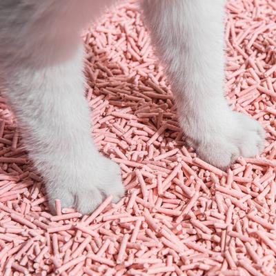 Show full view: Michu Peach Scented Natural Clumping Flushable Tofu Cat Litter, 5.5-lb bag slide 8 of 11