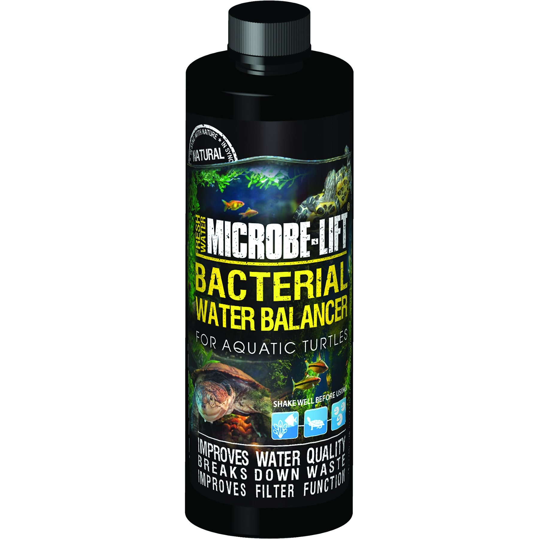 Microbe-Lift Aquatic Turtle Bacterial Water Balancer Solution, 4-oz bottle