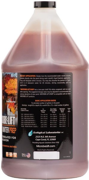 Show full view: Microbe-Lift Autumn/Winter Prep Pond Water Care, 1-gal jug slide 2 of 3