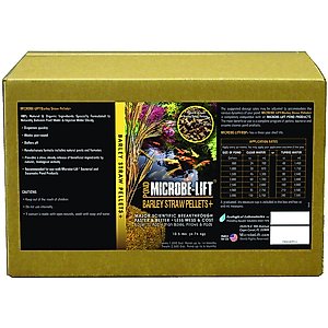 Microbe-Lift Barley Straw Pellets+ Pond Water Care, 10.5-lb box