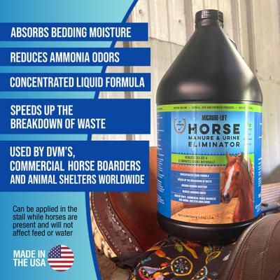 Show full view: Microbe-Lift EQ1 Concentrated Liquid Equine Odor Eliminator, 1-gal jug slide 4 of 9