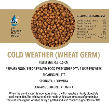 Show full view: Microbe-Lift Legacy Cold Weather Floating Pellets with Wheat Germ Koi & Goldfish Food, 14.5-lb bucket slide 4 of 5