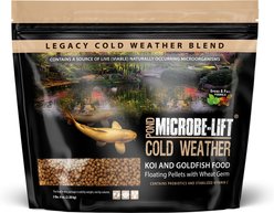 Microbe-Lift Legacy Cold Weather Floating Pellets with Wheat Germ Koi & Goldfish Food, 5.25-lb tub