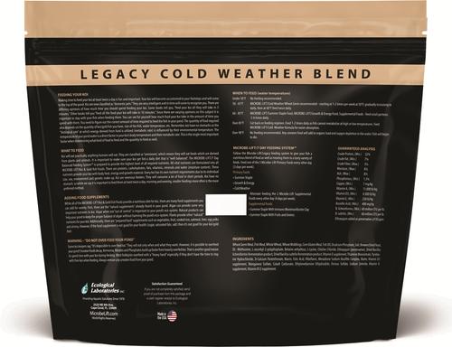 Show full view: Microbe-Lift Legacy Cold Weather Floating Pellets with Wheat Germ Koi & Goldfish Food, 5.25-lb tub slide 2 of 5