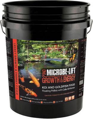 Show full view: Microbe-Lift Legacy Growth & Energy Floating Pellets with Color Enhancer Koi & Goldfish Food, 14.5-lb bucket slide 1 of 5