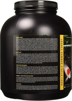 Show full view: Microbe-Lift Legacy Summer Staple Floating Pellets with Color Enhancer Koi & Goldfish Food, 4.75-lb tub slide 5 of 9