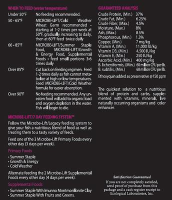 Show full view: Microbe-Lift Legacy Variety Mix Floating Pellets & Sticks Koi & Goldfish Food, 11-oz jar slide 6 of 9