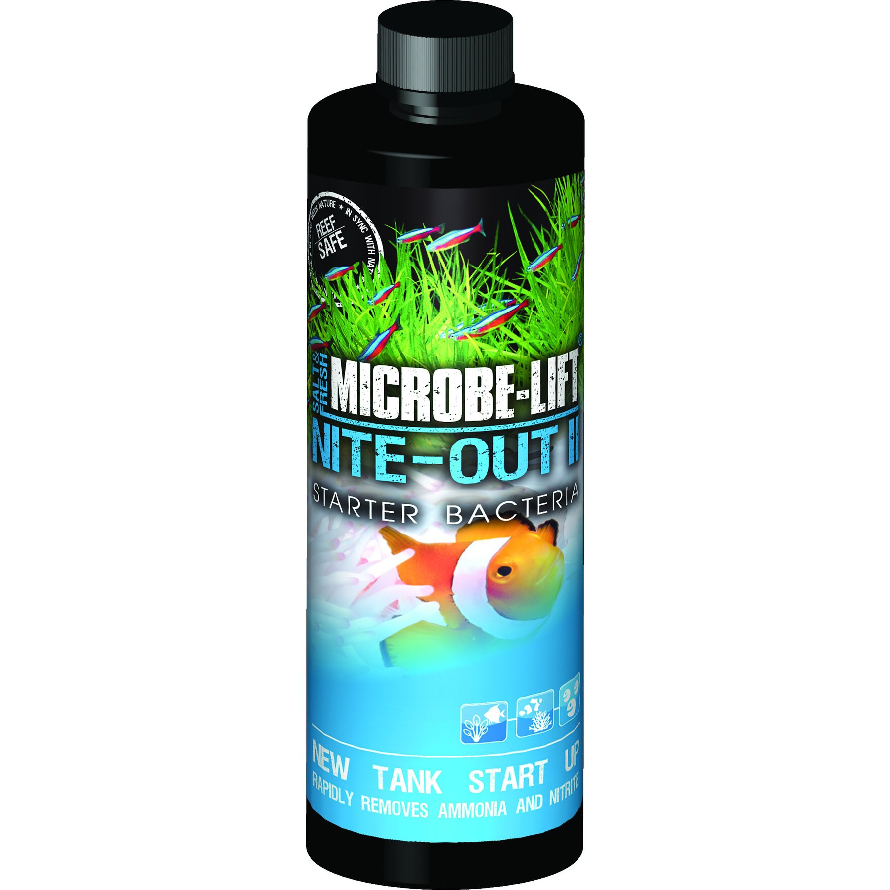 Microbe-Lift Nite Out II Marine Aquarium Water Treatment, 8-oz bottle