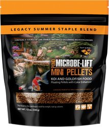 Microbe-Lift Pond Mini Pellets Koi & Goldfish Food, 12-oz jar